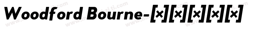 Woodford Bourne字体转换